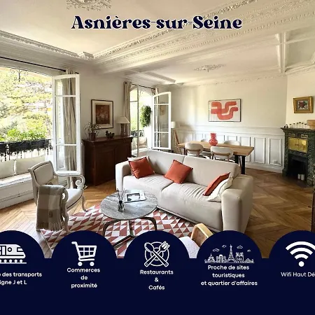Premium In Asnieres, Close To Paris Apartment *